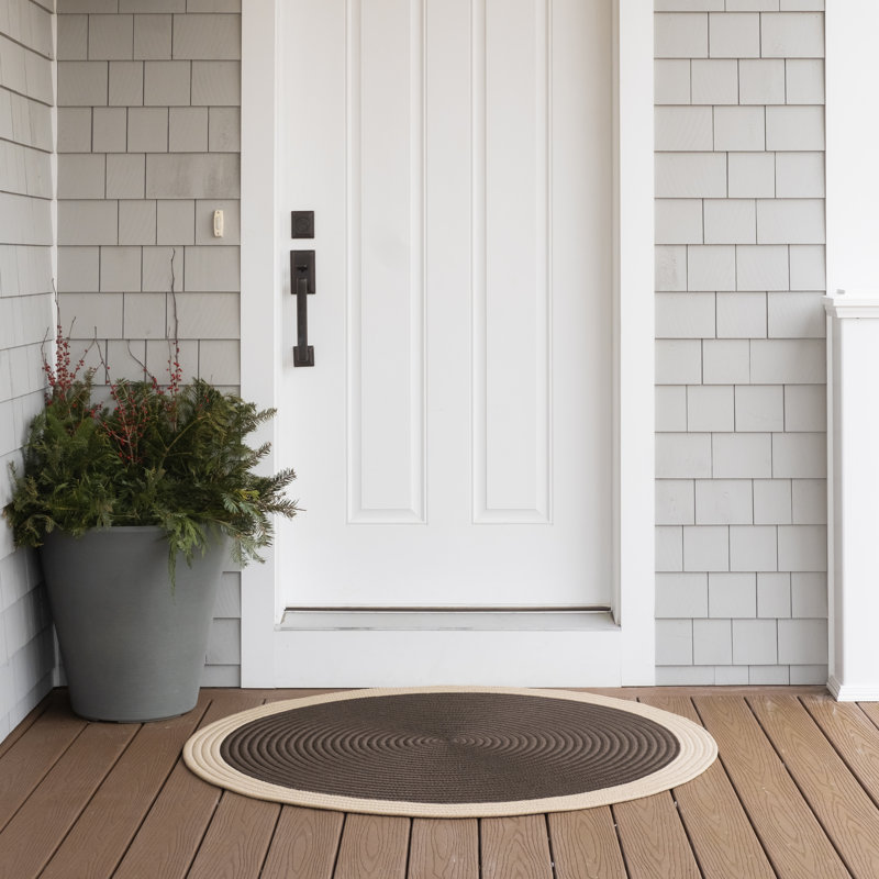 Paillasson Kajahli, L 45 po x L 45 po, Brun / beige