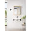 Boston Glossy White Resin Rectangular Wall Mount Bathroom Sink with Overflow-92900590
