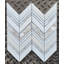 Seashell Herringbone Mosaic Wall Tile