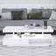 Table basse moderne à DEL avec 2 tiroirs, tablettes-223325463
