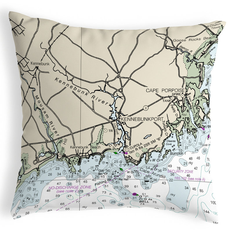 Housse et insert de coussin intérieur / extérieur Kennebunckport, Me