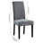 Tufted Linen Fabric Upholstered Parsons Dining Chairs Gray-942828731