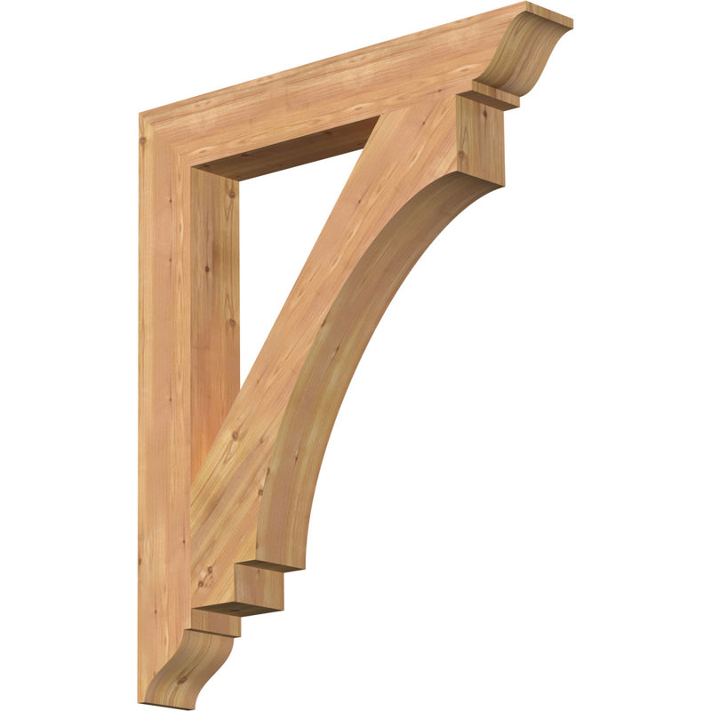 Support traditionnel impérial l 5 5 po x P 38 po x H 46 po, cèdre rouge de l'Ouest, Cèdre rouge, H 46 po x l 5,5 po x P 38 po
