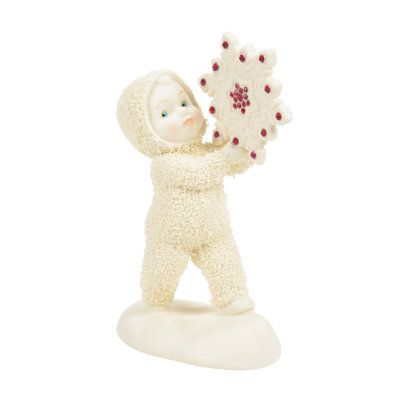 Snowbabies Happy Anniversary Baby Holding a Snowflake Figurine 4.72 Inch
