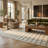 Rug Branch Hunter 6' x 9' (5'11" x 9'0") Cream/Beige Geometric Indoor Area Rug, Contemporary, Low Pile, Stain-Resistant Carpet - Living Room, Bedroom, Dining Room, and Kitchen-1603868454