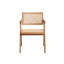 2 chaises avec accoudoirs - couleur naturelle, 2 sièges élégants, élégance décontractée