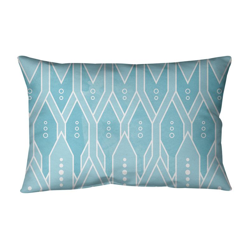 Coussin lombaire, Duvet synthétique, 14 po x 20 po, Bleu sarcelle