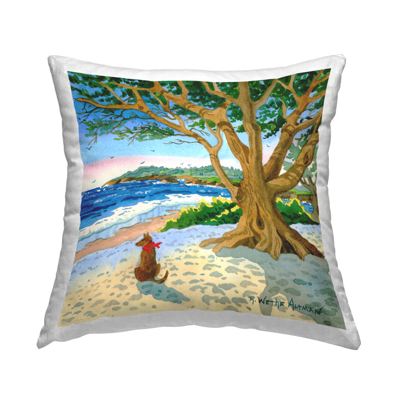  Polyester Throw Square Pillow Cover & Insert by Robin Altman