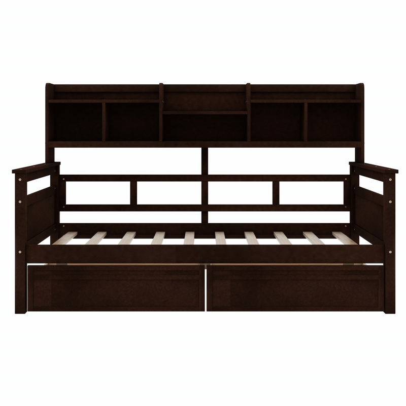 Alamgir Solid Wood Daybed, Espresso, Twin