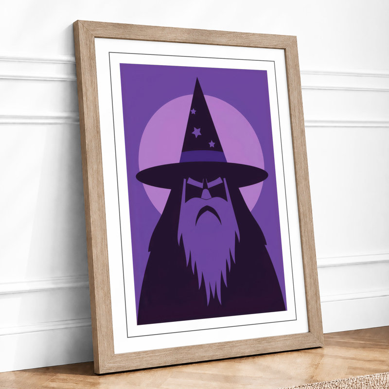 Starlit Wizard Minimalist - Print, Oak, A4 - 29.7 x 21.0 cm