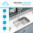 KBFmore Bowl Stainless Steel Kitchen Sink with Accessories-98228055-98228057