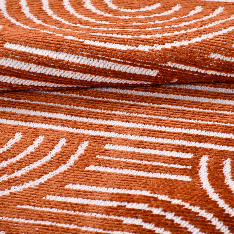 Tapis en polyester blanc Garp facile à nettoyer, 5 pi x 10 po