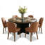Ensemble de grande table de cuisine 7 pièces 60 po