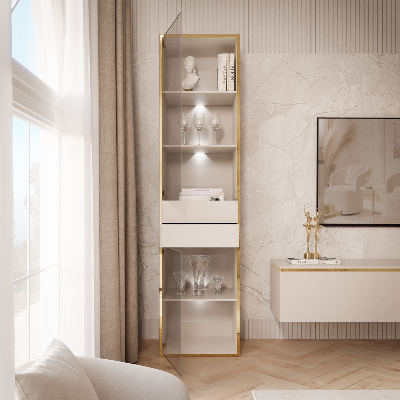 Aurora Display with LED Lighting, Cashmere