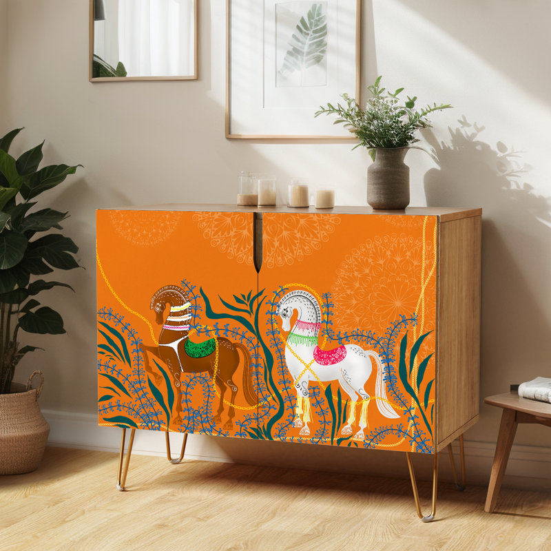 35'' Sideboard, Horse Orange
