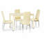 Dacia Glass Top Metal Base Dining Table-435500926