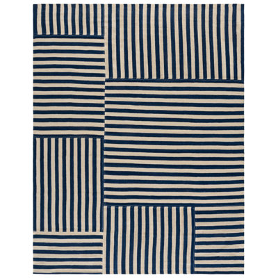Ralph Lauren Canyon Stripe Patch Wool Striped Rug