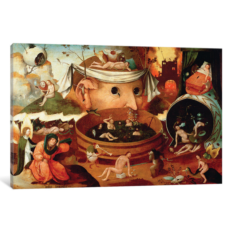 « vision de tondal (vision de tondal) », impression sur toile, H 8 po x l 12 po x P 0,75 po, Toile tendue, Pas de tapis