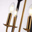 Luminaire suspendu carré 6 lumières lanterne Solihull