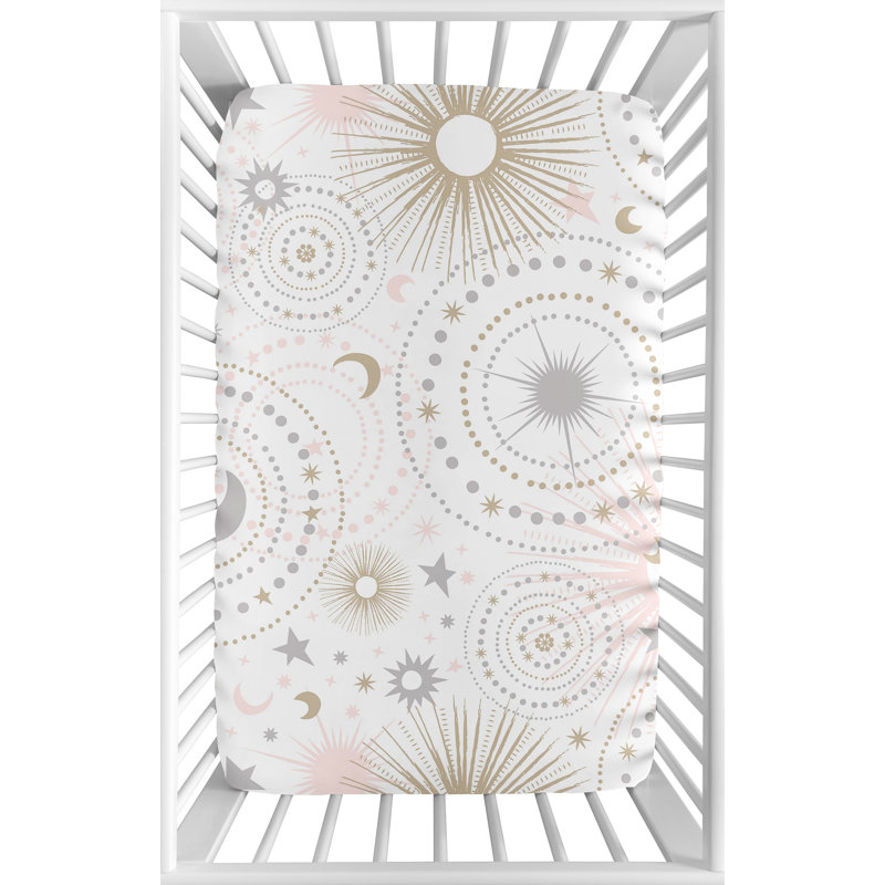 Celestial Mini Fitted Crib Sheet