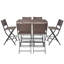 Amesville Patio Dining Set with Rectangular Table-1459303619