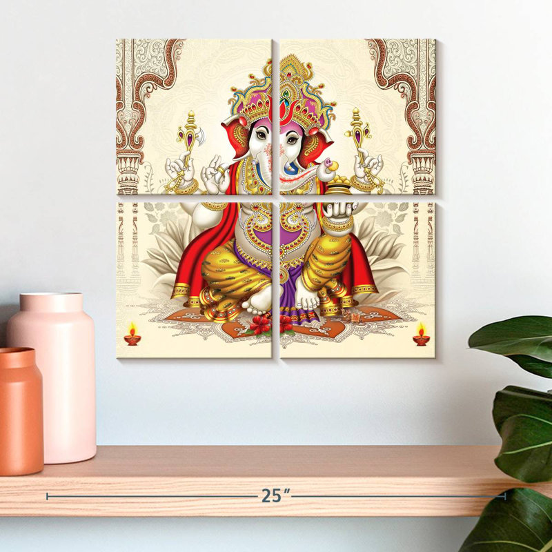 Divinité Adella Ganesh, H 18 po x l 18 po