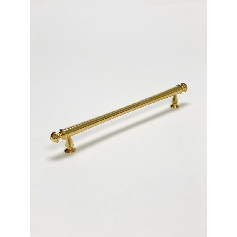 7" Center to Center Bar Pull, Unlacquered Brass