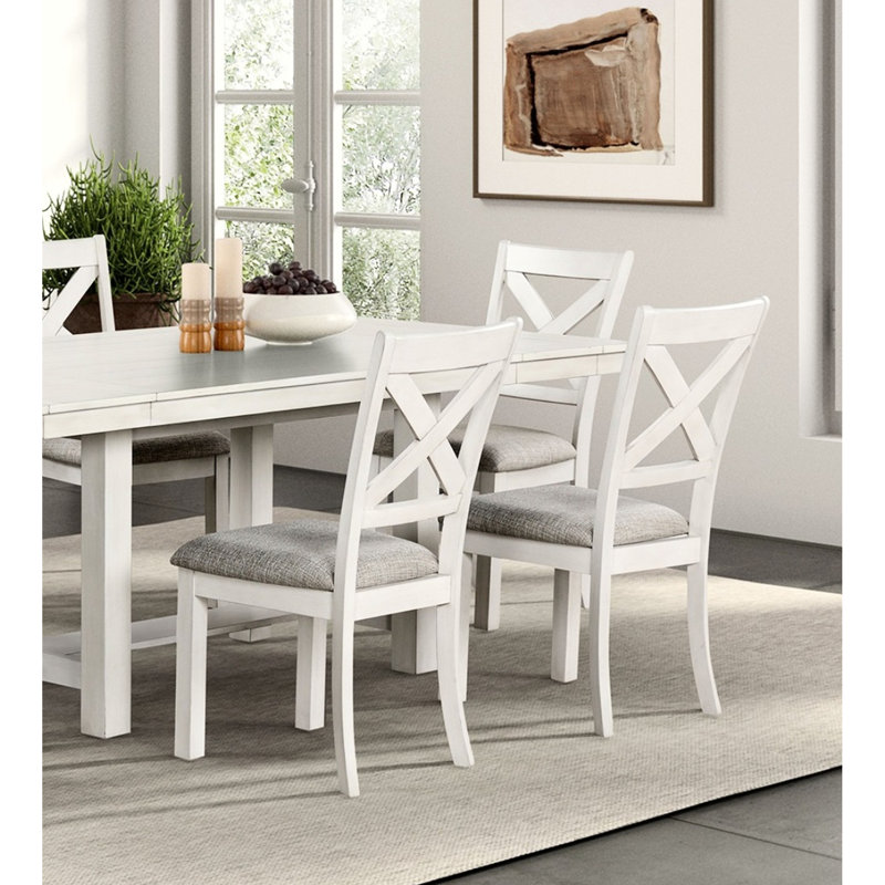 Chaises de salle à manger à dossier croisé 2 pièces Modern Modern