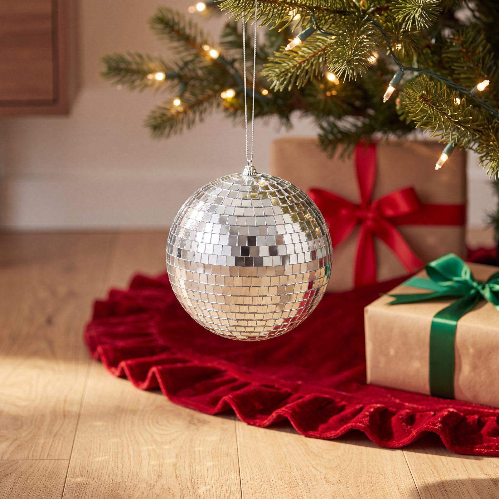 Glass Bauble, 3.13" H x 3.13" W x 3.13" D