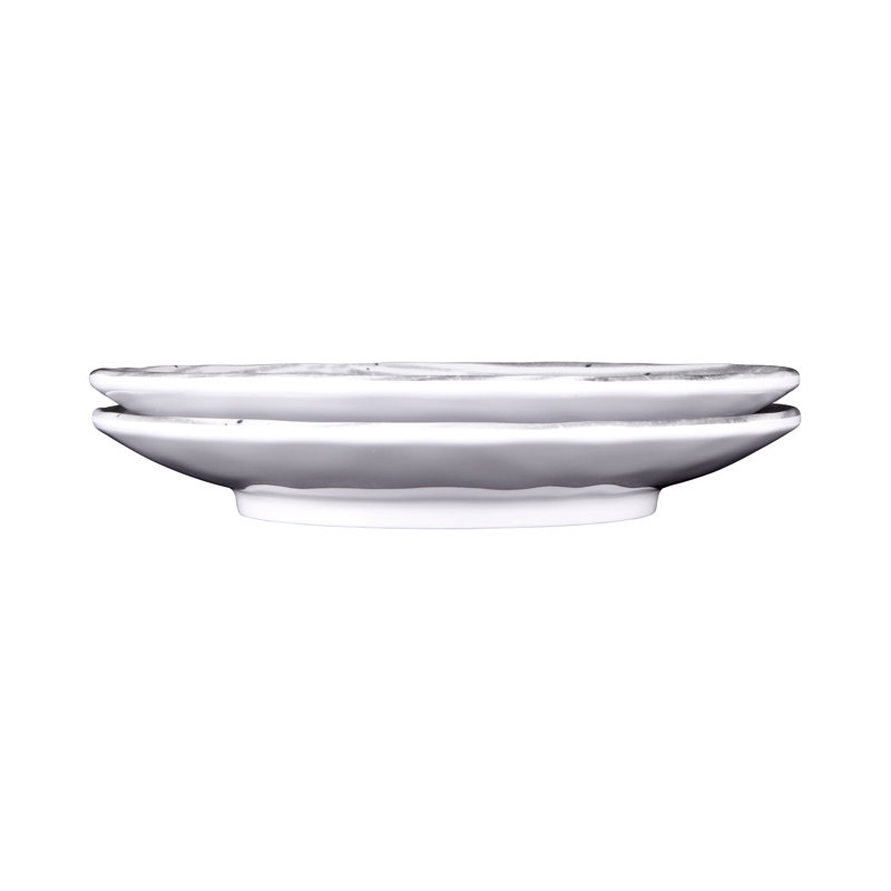 Van Gogh Round 7.5" Appetizer Plate, Black