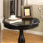 Table d'appoint ronde à piédestal en bois-273199926