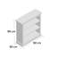 Queensbury 90 cm H x 90 cm W Standard Bookcase-20586852