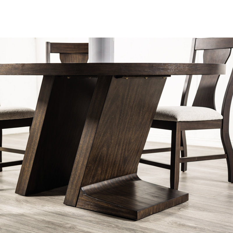 Ensemble de table de salle à manger Geidi, 7 pièces : table, 6 chaises