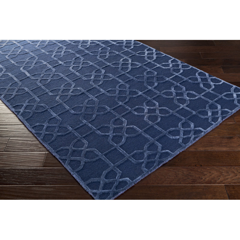 Rarden Wool Geometric Indoor Rug, Rectangle 6' x 9'