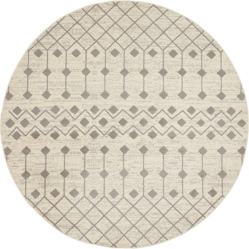 Vigue Geometric Indoor Rug, Round 8'