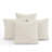 Decorative Compression Beige Corduroy Square Throw Pillow Covers With Inserts-113417171