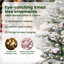 Artificial Hinged Christmas Tree White PE and PVC-1607170665