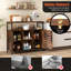 Armoire de rangement Buffet Cabinet avec 3 tablettes réglables et ensembles anti-basculement