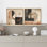 Abstrait beige, géométrique, minimaliste, moderne, neutre, art mural, décoration de salon