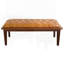 Banc en cuir avec boutons