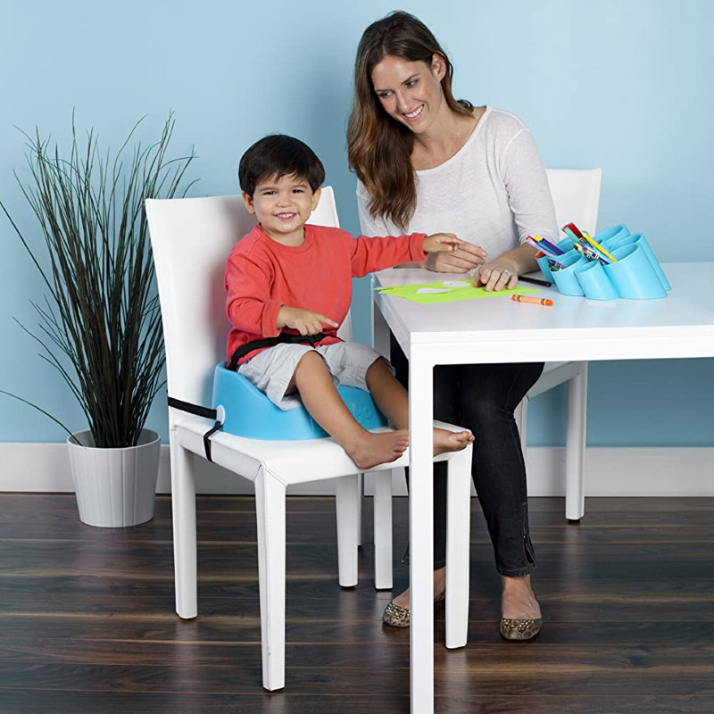 Kids 3'' Foam Chair Chair and Ottoman, Blue