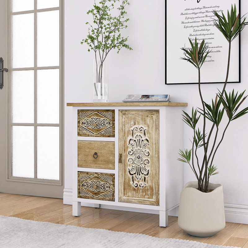 Buffet 17,62 po Folse, Blanc