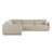 Upholstered 126 " L-Shaped Corner Sectional