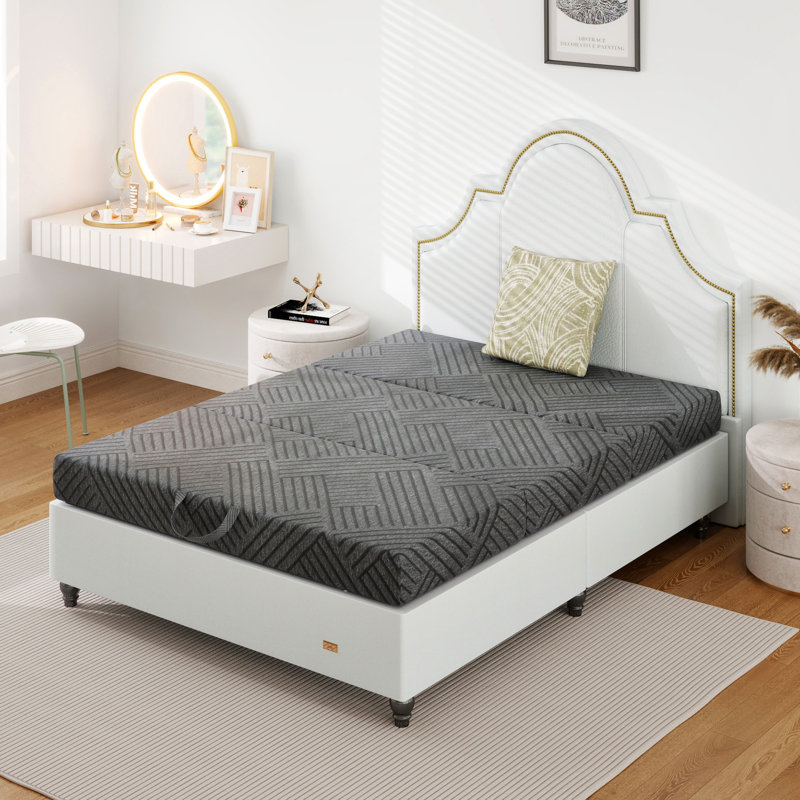 Matelas en mousse viscoélastique pliable portatif 6 po Mumtaz | Convient aux lits escamotables, véhicules récréatifs et plus