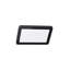 Black Integrated LED Frosted Glass Outdoor Flush Mount