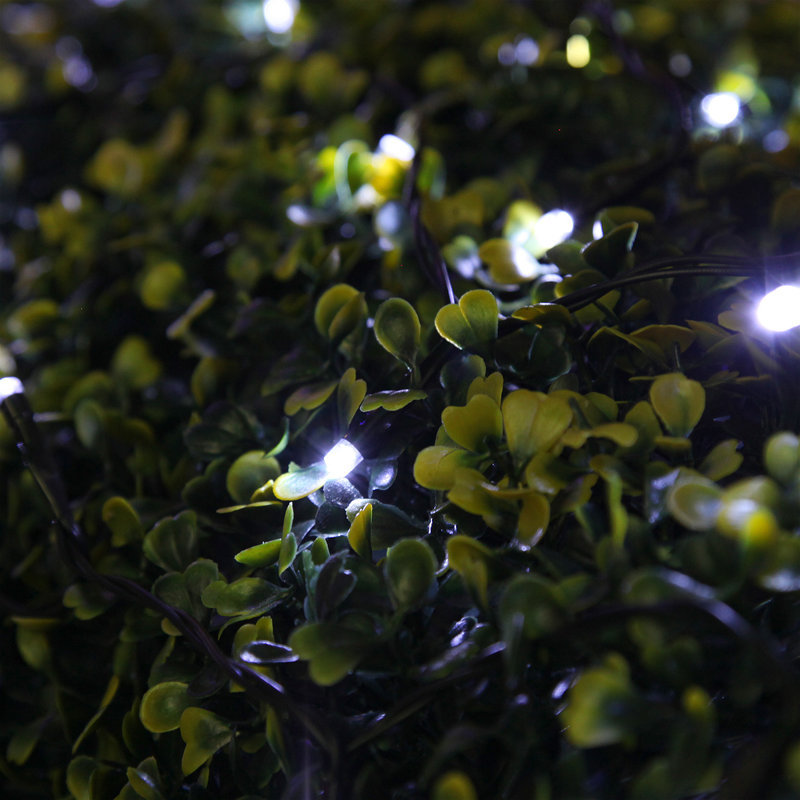 Stovall 500cm LED Solar Powered 50 - Bulb Fairy String Light, White