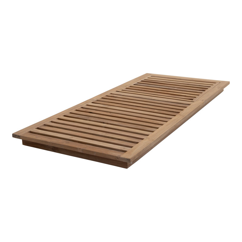 Hermosa Outdoor Teak Chaise Lounge, Natural