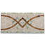 Carreau de mosaïque en marbre 6,3 po x 13,4 po Lovelink Mint