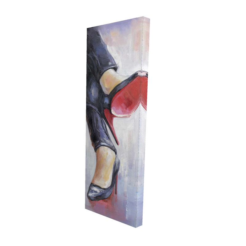 «Crossed Legs and High Heels», art contemporain sur toile
