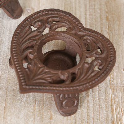 13 cm H Iron Tealight